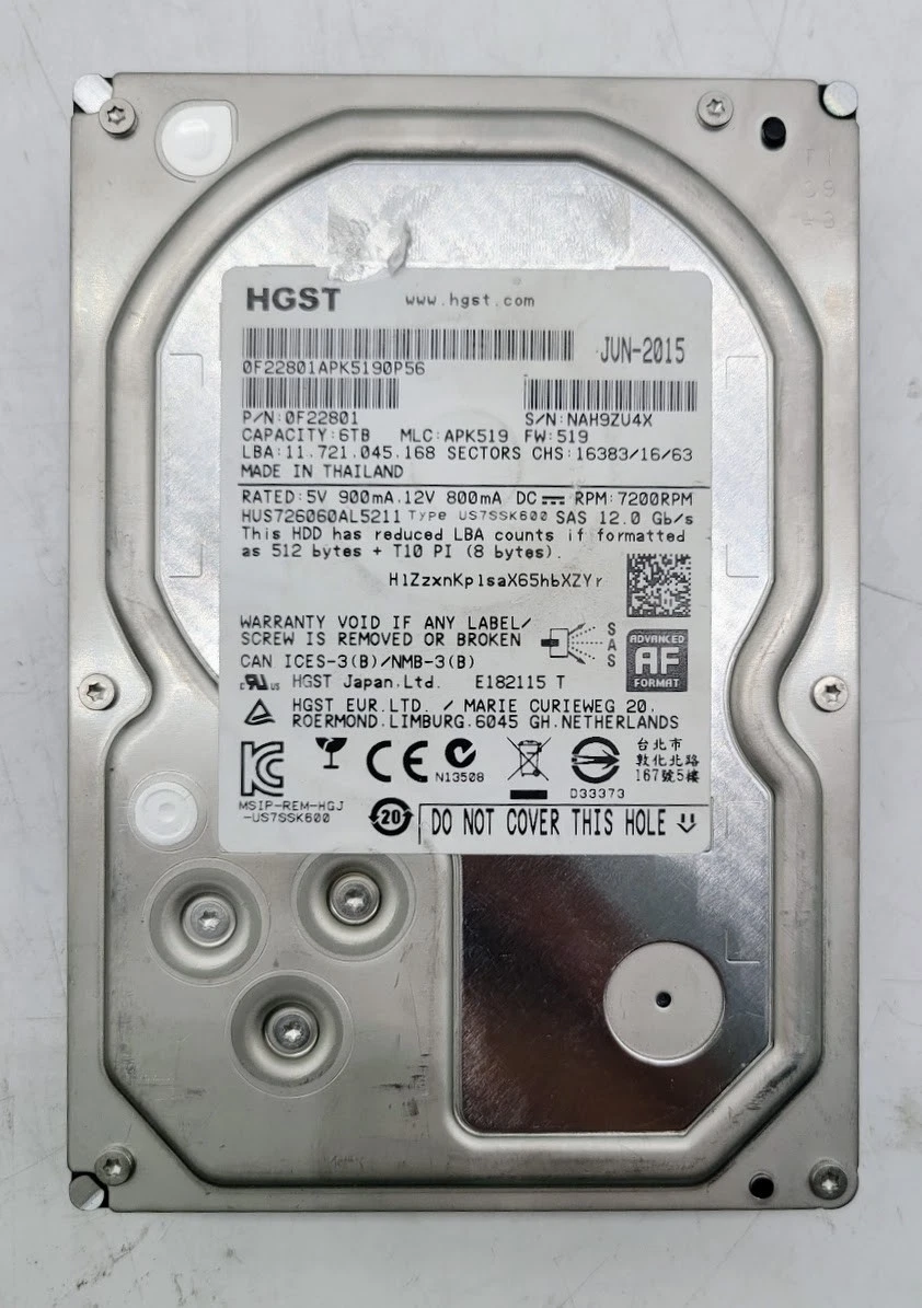 SAS Internal Hard Disk Drives 6 TB Storage Capacity for sale | eBay