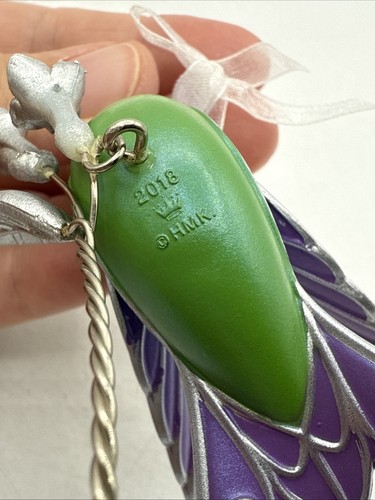 Decorazione Hallmark Keepsake 2018 colibrì colore verde viola blu - Foto 5 di 11