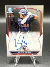 2023 Victor Izturis Bowman Chrome Auto #CPA-VI - Cleveland Guardians