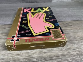 Vintage 1990 Nintendo NES Tengen KLAX Complete Game + Sleeve + Original Box
