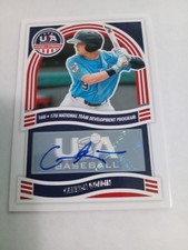 Panini Stars and Stripes Cannon Goldin USA Baseball NTDP Autograph NTS-CG