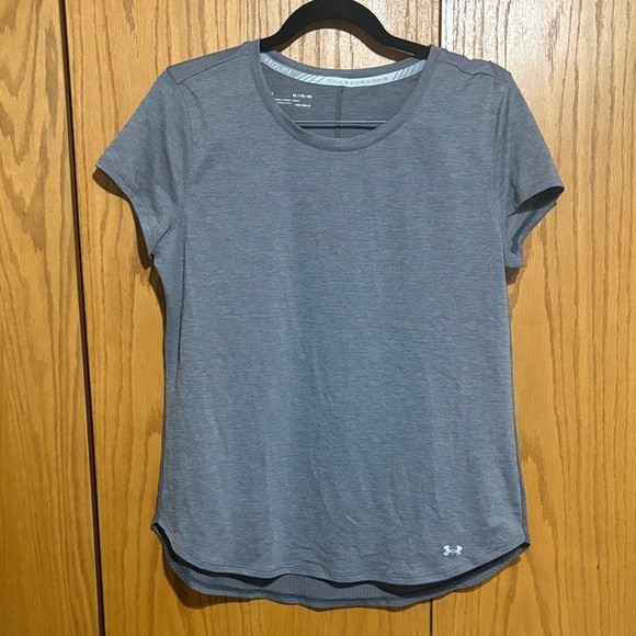 Under Armour women's XL heat gear threadborne run fitted athletic tshirt tee