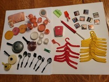 Vintage Barbie Accessories and Miniatures Household Accessories Over 50...