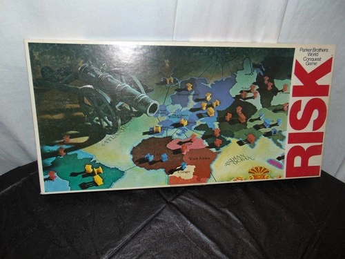 VINTAGE 1980 Risk World Conquest Strategy Board Game Parker Brothers - COMPLETE