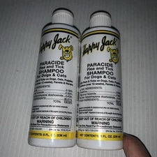 Happy Jack Paracide Flea And Tick Shampoo 8.oz (2 Bottles).