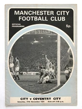 MANCHESTER CITY v COVENTRY CITY DIVISION 1 1971/72 27/11/1971