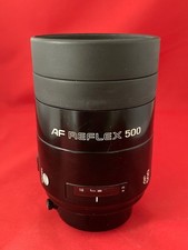 AF REFLEX 500mm F/8 レンズ　キャリングケース付き オールドレンズ】オートフォーカスで動くミラーレンズ「ミノルタ AF