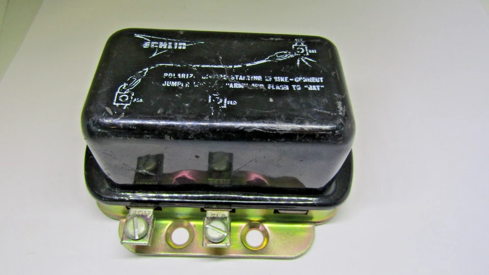 Regulador de voltaje ECLIN VR-27 6 VOLTIOS 42 46 AMP NUEVO VINTAGE DESOTO STUDEBAKER Foto 3 de 4