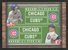 2014 Bowman Draft Kyle Schwarber / Jake Stinnett Dual Draftees #DD-SS Card