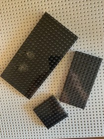 Lego Brick 12x24 8x16 8x8 Black Thick Plate 30072 Castle Star Wars Harry Potter