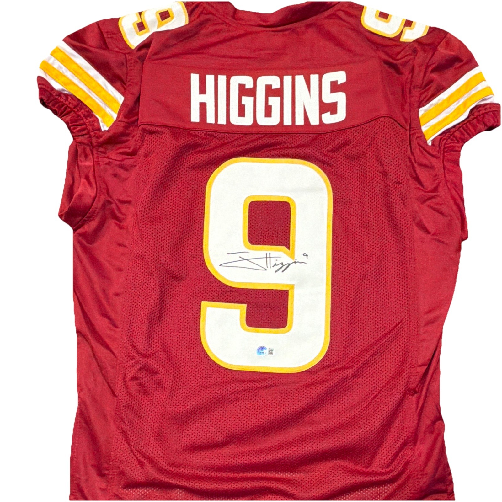 Jayden Higgins Signed Iowa St Custom Football Jersey Original BAS Witnessed
