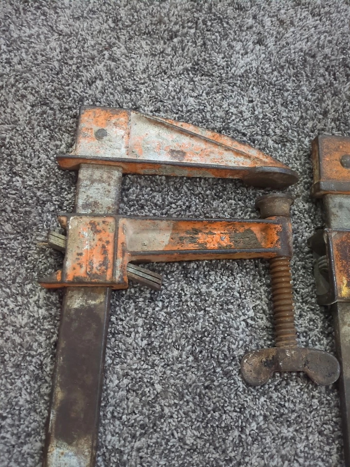 (2) Abrazaderas de barra Jorgensen de alta resistencia 5" x 18,5" capacidad 1 3/8" haz ancho Foto 3 de 4