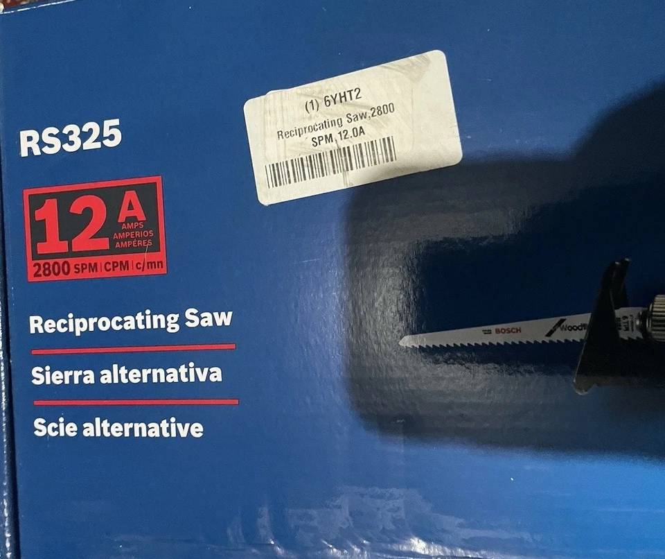 BOSCH RECIPROCATION SAW RS325 CORDED ELECTRIC - Image 3 of 4