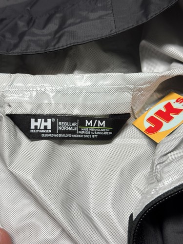 NEW Helly Hansen Jacket Womens Medium Black Loke Hiking Walking Full Zip Hooded - Picture 3 of 9