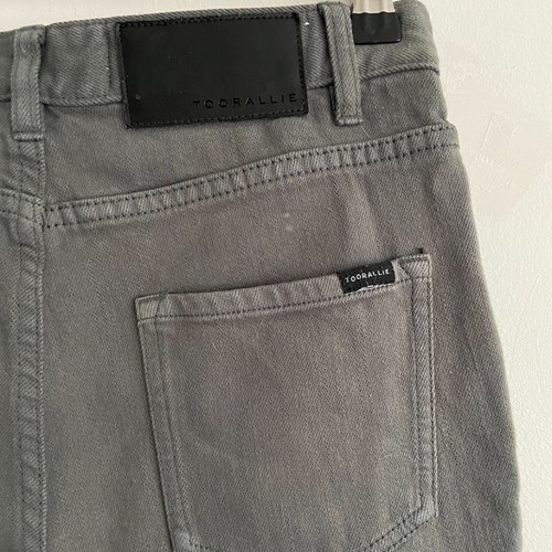 Toorallie Merino Denim Jeans Women Size 8 Grey Slim Wool Blend Mid Rise - Picture 7 of 14