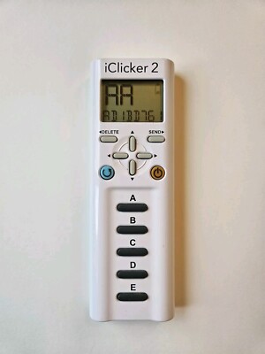 I Clicker Remote iClicker 2 Student Remote Classroom Response Controller White Tested ...
