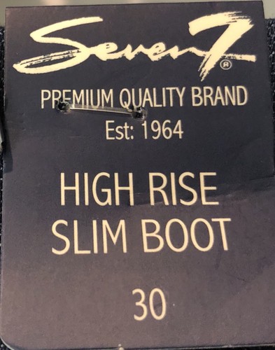 Damenjeans neu mit Etikett "Seven 7 HIGH RISE SLIM DENIM BOOT CUT" Größe 30 EUR ~ 11 USA - Bild 9 von 10