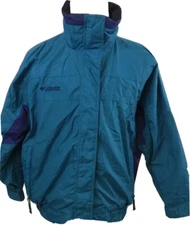 Vintage Columbia Bugaboo Womens Ski Jacket Blue Retro 90s Size L