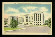 Washington DC postcard Government Buildings New War Department Building Linen