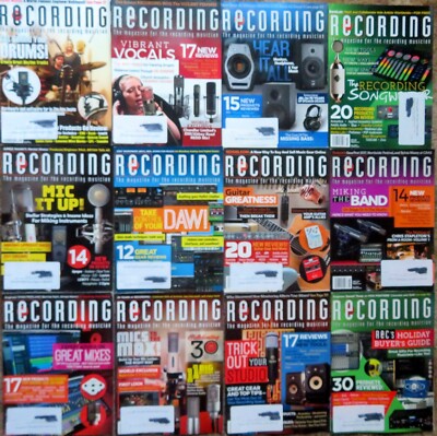 RECORDING Magazine for the recording musician - Your Choice, per Year(s), 2013-8