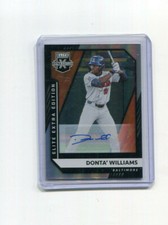 2021 Elite Extra Edition Autographs Donta Williams Auto