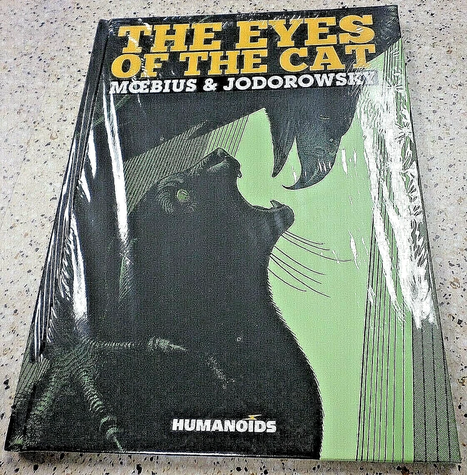 ==THE EYES OF THE CAT,MOEBIUS & JODOROWSKY,GRAPHIC NOVEL,HARDBACK,YELLOW EDITION — 第 2/3 张图片