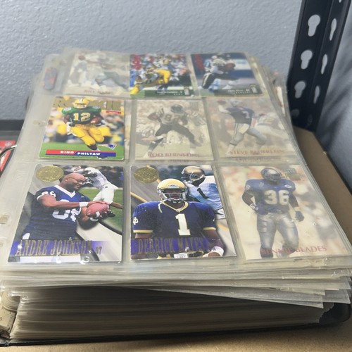Raccoglitore carte vintage Mystery NFL anni 80’00, 49ers, Cowboys, Raiders & More, 800+