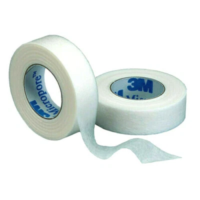 2 Rolls 3M Micropore Tape 1.25cm x 9.1m Eyelash Dressings - Image 1 of 4