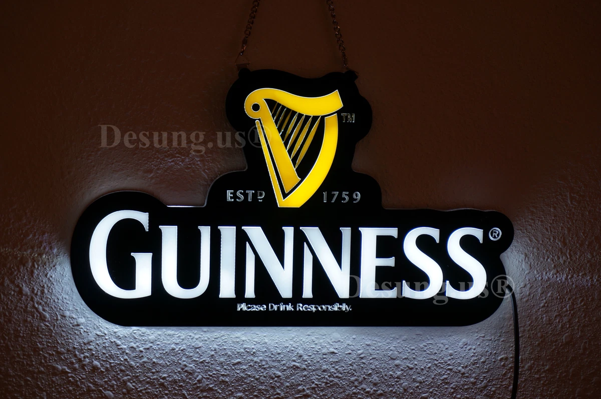 Guinness light 2024 up sign