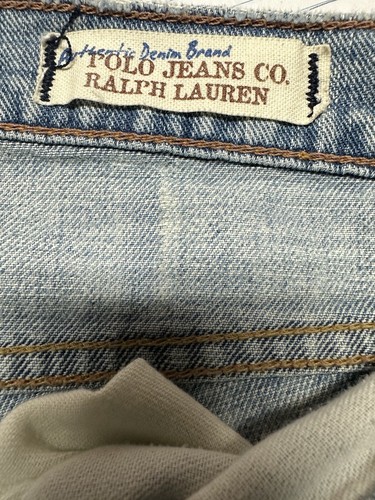 Vintage Ralph Lauren Women’s Polo Jeans Co Kelly Distressed Frayed Bottom Size 6 - Picture 3 of 7