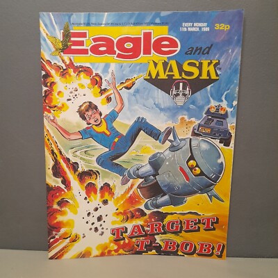 Vintage Comic MASK 1989 Sci-fi M.A.S.K. Eagle Retro 80s 11.03 Rare Gift March