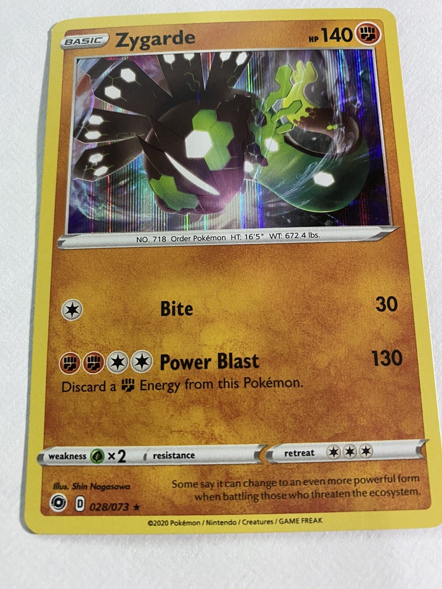 Pokemon Card ZYGARDE Holo Rare 028/073 CHAMPION'S PATH *M* 28/73
