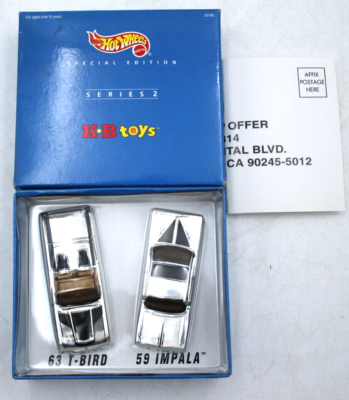 5 Box 1998 HOT WHEELS Special Ed. KB TOYS Series 1+1+2+2+4 Diecast