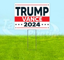 TRUMP VANCE 2024 MAGA FJB 18x24 Yard Sign Snipe Election YS00066
