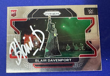 WWE BLAIR DAVENPORT  Signed 2022 WWE Panini Prizm Card