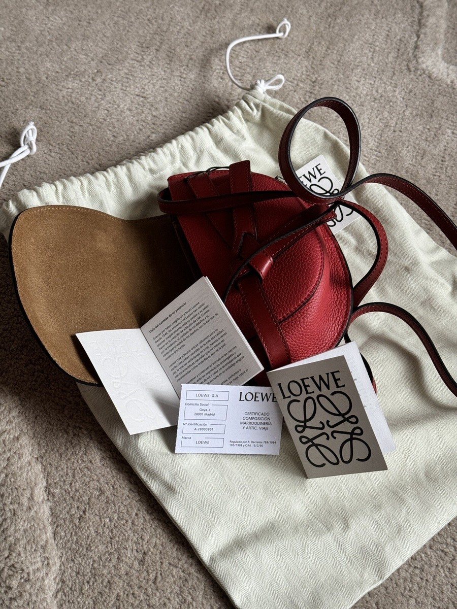 Loewe Mini Gate Bag Rojo Bolso Scarlet Red | eBay