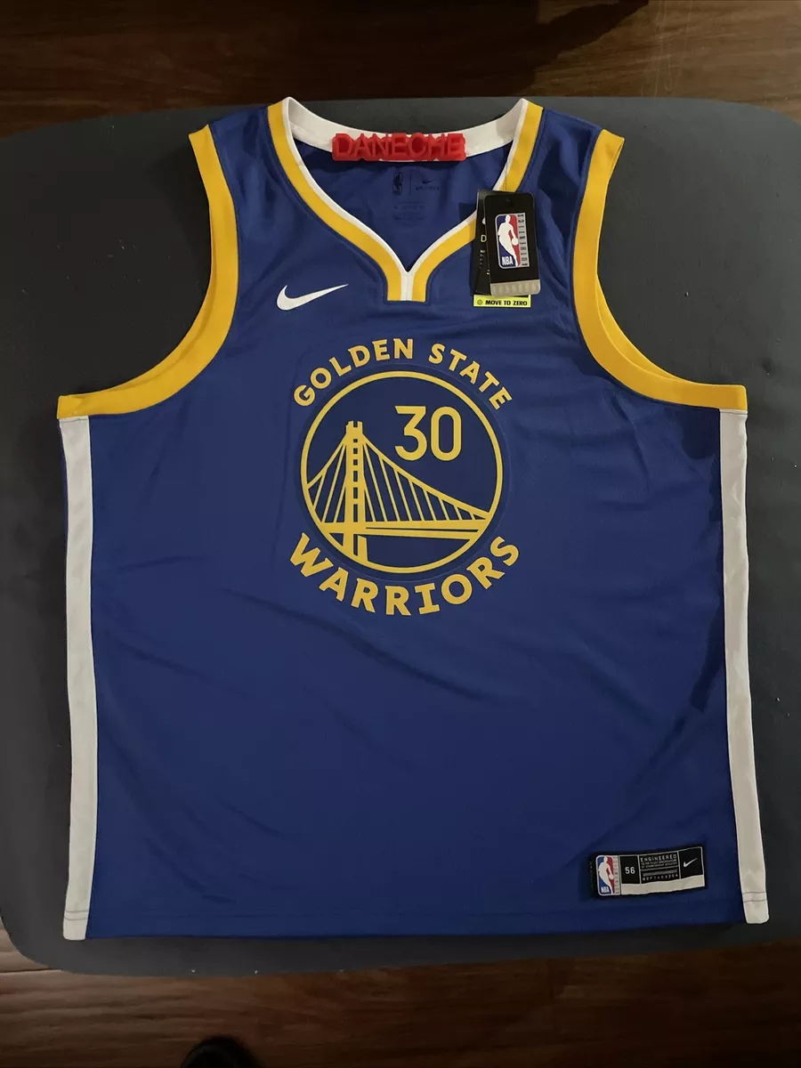 Men's Nike Stephen Curry Royal Golden State Warriors 2020/21 Swingman Badge  Jersey - Icon Edition