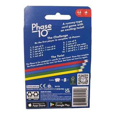 Mattel Phase 10- 40 Year Anniversary edition New Never Opened