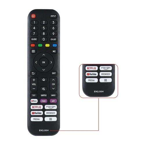 New Replacement EN2J30H For Hisense VIDAA Smart LED TV Remote Control 70S5V - Picture 2 of 6