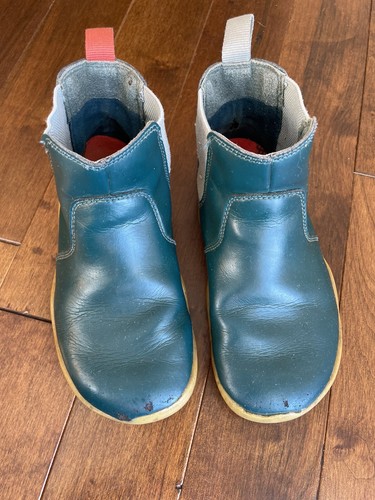 Vivobarefoot Niños Cuero Fulham Botines Pies Descalzos Zapatos 30 Talla 12 Verde - Imagen 2 de 8