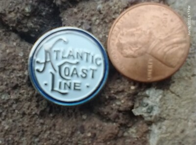 Atlantic Coast Line Eisenbahn Eisenbahn Eisenbahn Straße Zug Hutnadel Tie Tack