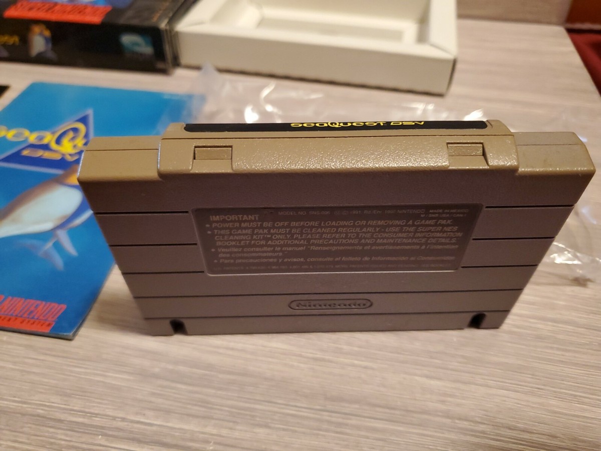 Seaquest DSV Complete in Box for SNES!Authentic.Nintendo Seaquest DSV Complete in Box for SNES!Authentic.Nintendo