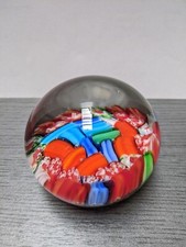 Paperweight, Briefbeschwerer,Glas Kugel  Muster  5*7 cm