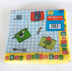 BILL AND BEN FLOWERPOT MEN 20 PARTY NAPKINS Retro TV Garden FLOBBALOP PLANT POTS
