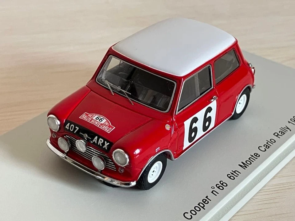 Modellino auto Spark 1/43 Morris Cooper #66 Monte Carlo Rally 1963... - Immagine 4 di 4