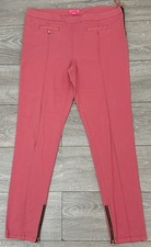 Monsoon Fusion Women's Pink Trouser UK 14 W34" x L31 Zip leg s vgc