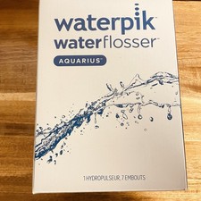 Waterpik Aquarius Water Flosser WP-660C Classic White 7 Tips, New
