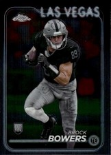2024 Topps Chrome Brock Bowers #207 Las Vegas Raiders 30B