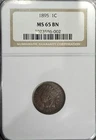 1895 1c Indian Head Small Cent - NGC MS 65 BN - Eye Appeal!