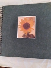 "SUNFLOWER" VTG. 12"X12" SPIRAL-BOUND SCRAPBOOK ALBUM